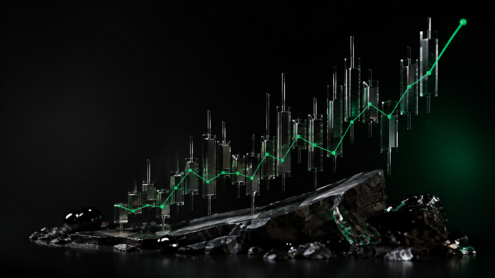 Sculptural market structure visual